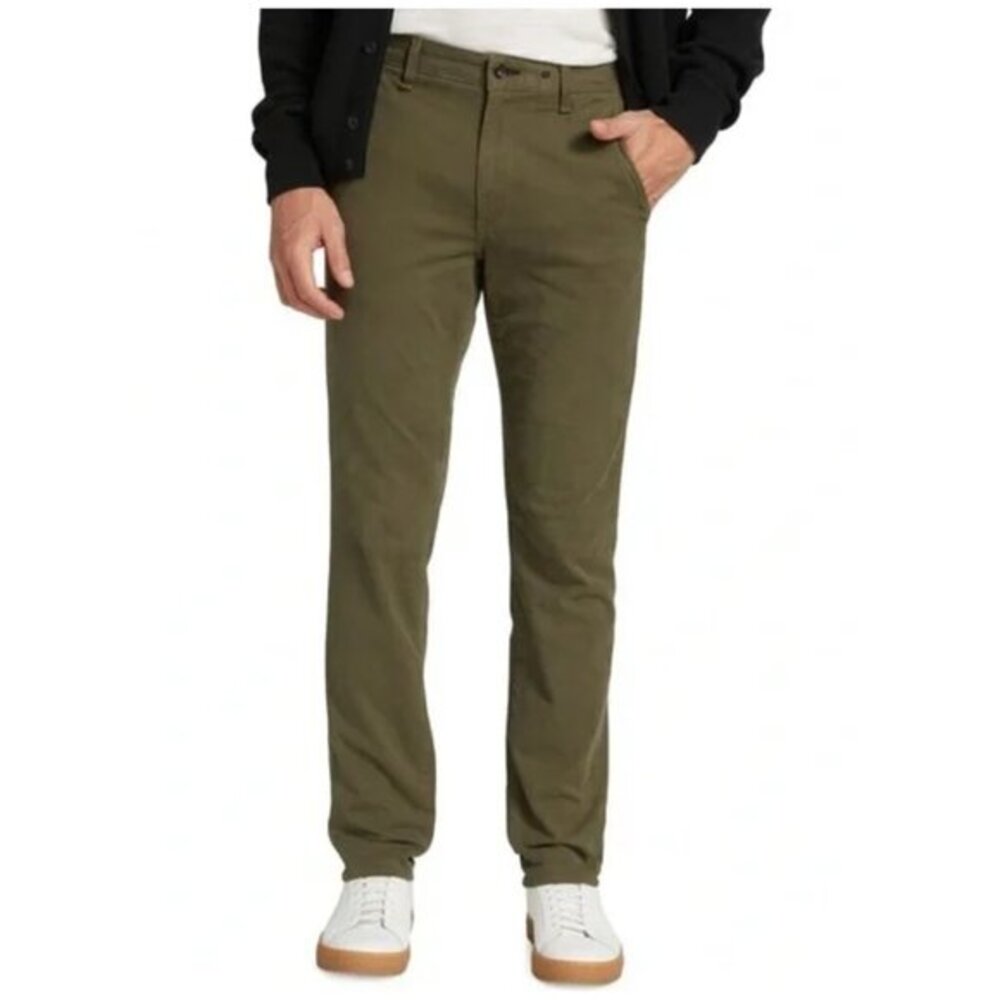 Rag & Bone Slim Standard Issue Army Green Chino Twill Pants Men's Size 31